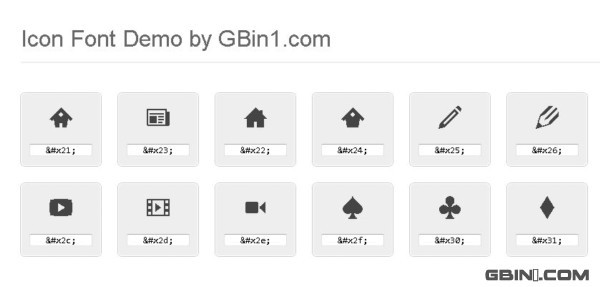 如何在HTML中使用图标字体 - icon font?