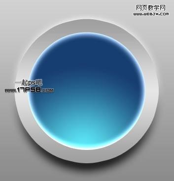 PS自定义形状工具与图层样式绘制金属质感的徽章_webjx.com