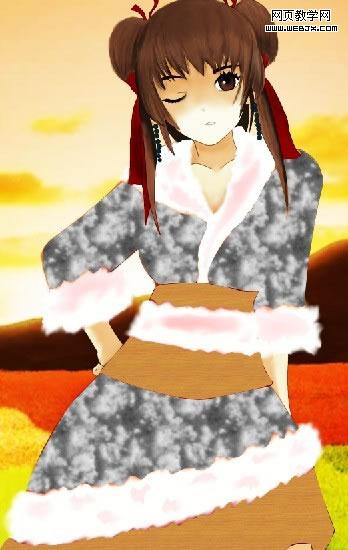 flash+photoshop绘秦时明月女主角高月
