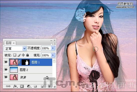 PS抠图教程:颜色范围命令抠出性感美女_网页教学网