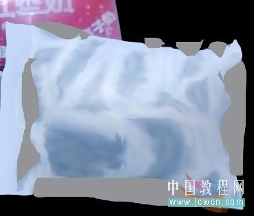 Photoshop鼠绘教程:绘制袋装红枣牛奶海报效果_爱易学习网