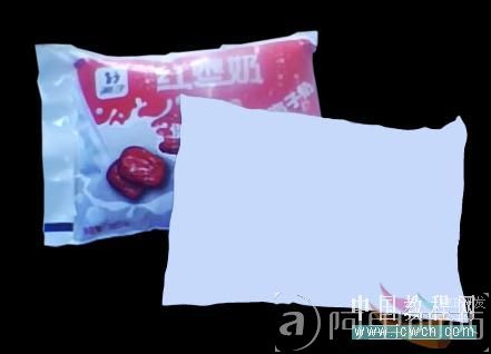 Photoshop鼠绘教程:绘制袋装红枣牛奶海报效果_爱易学习网