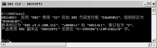 图 1. DB2 版本